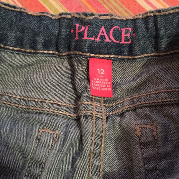 Rainbow sided striped jeans shorts - Picture 7 of 7